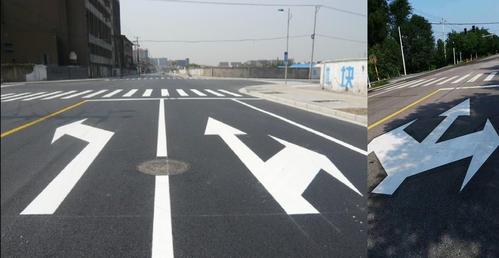 如此辨别不同的道路交通标线,甚好!